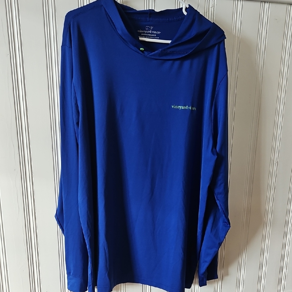 Vineyard Vines XL Performance Royal Blue Hoodie